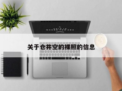 关于仓井空的裸照的信息