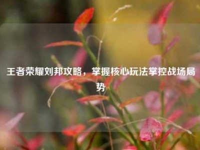 王者荣耀刘邦攻略，掌握核心玩法掌控战场局势