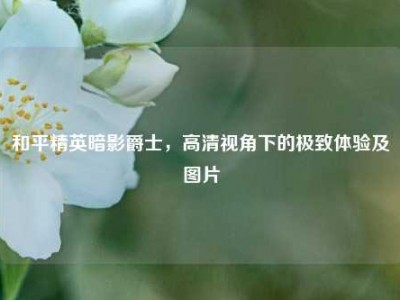 和平精英暗影爵士，高清视角下的极致体验及图片